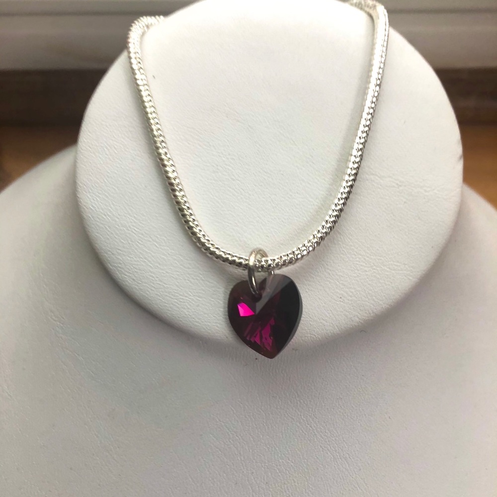 Heart Bracelet made with  Swarovski Crystal.